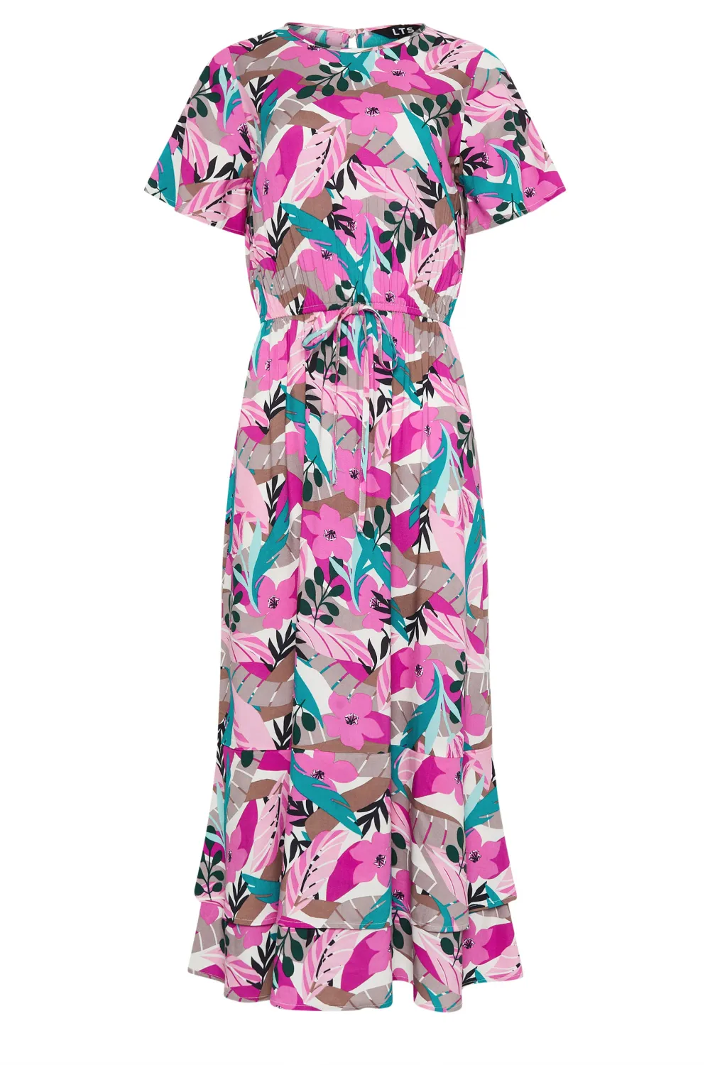 LTS Tall Pink Floral Print Maxi Dress