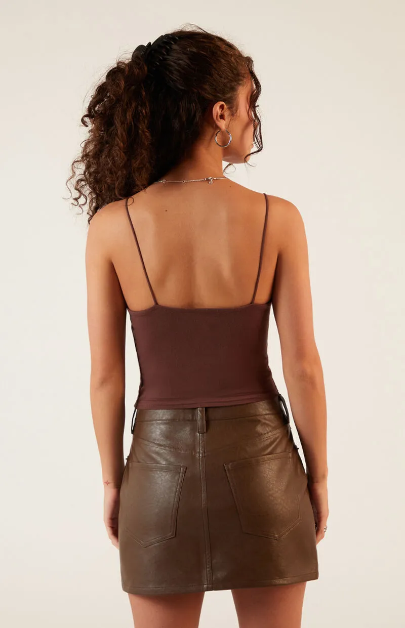 PacSun Faux Leather Mini Skirt