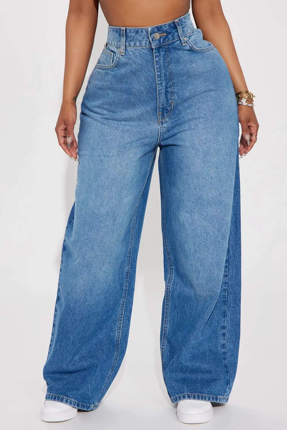 For The Longest Time Wide Leg Jeans - Medium Wash