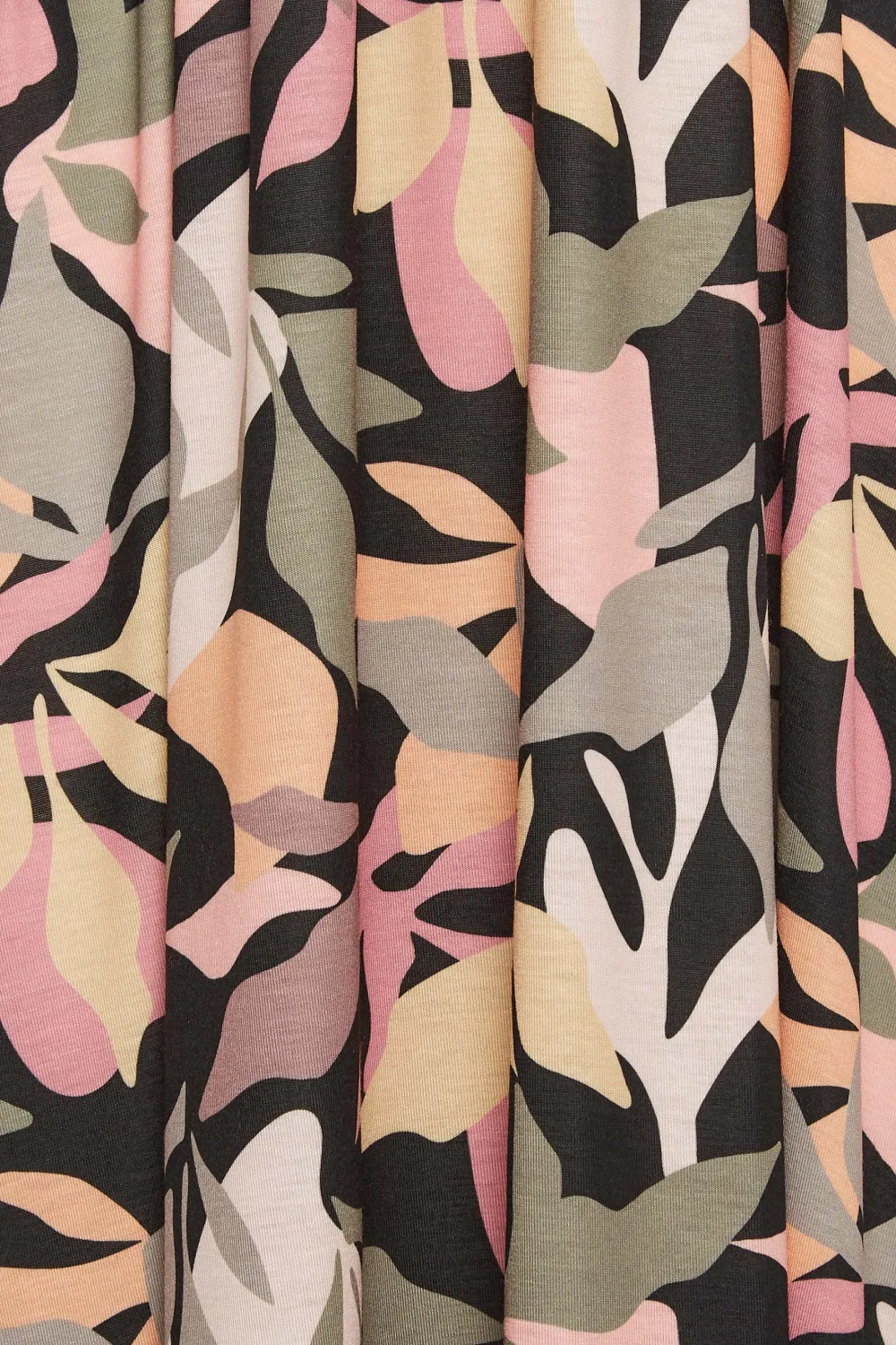 M&Co Black Tropical Print Maxi Dress