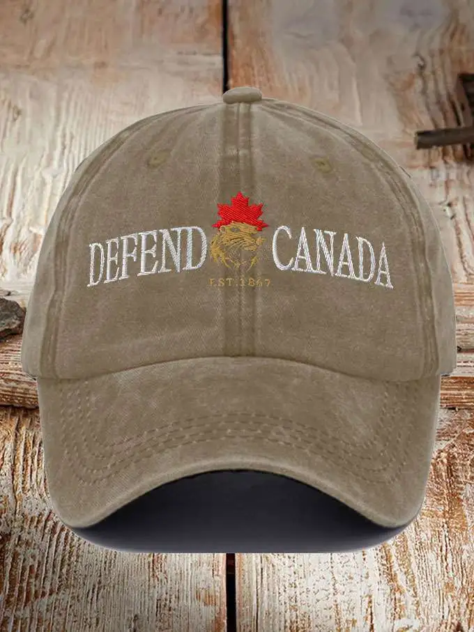 Unisex Defend Canada Beaver Printed Hat