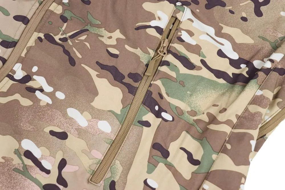 Men's Tactical Softshell Jacket Waterproof Fleece Hooded Hunting Coat