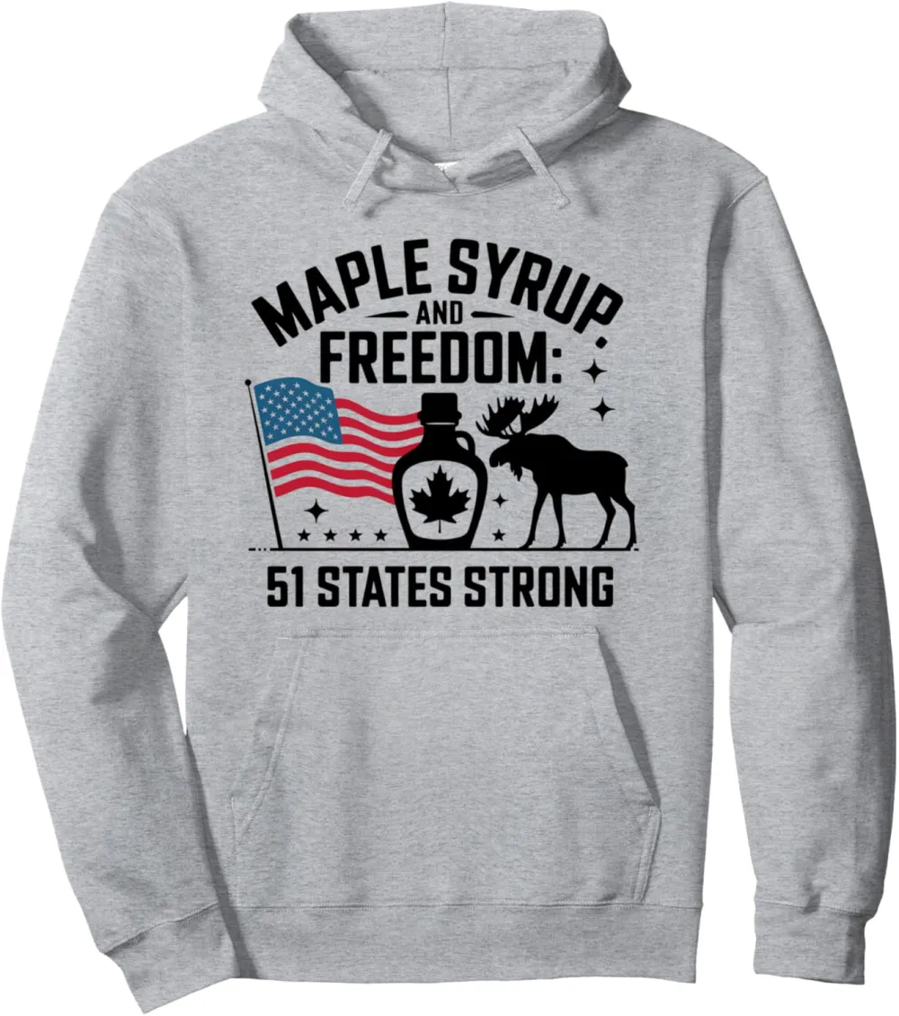 51st States Strong Canada America USA Pullover Hoodie