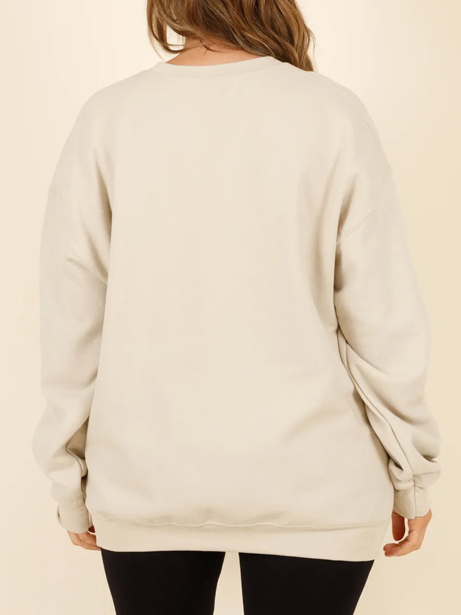 单个sku，没有原价-Rainbow Leopard Letter Print Loose Hoodie