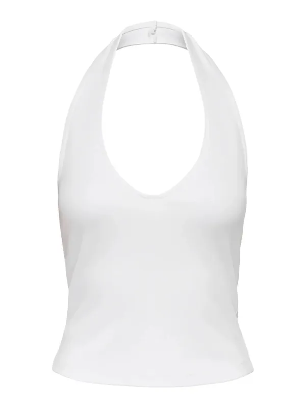 Minimal Halter Sleeveless Top