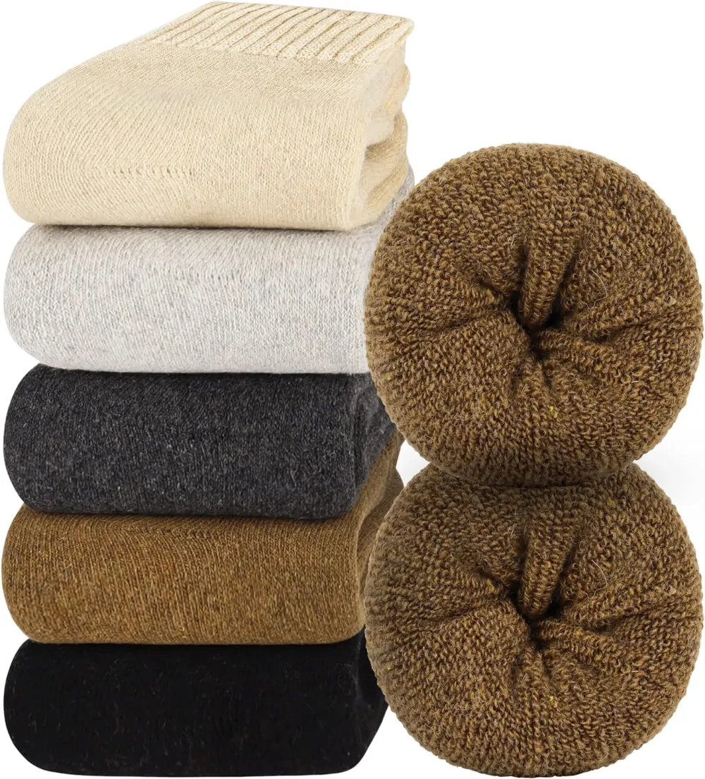 Jeasona Wool Socks for Women Warm Winter Thermal Thick Socks Gifts for Women Mom