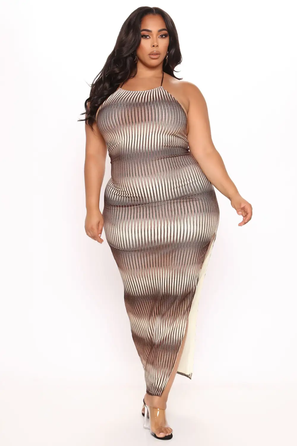 Mexico City Maxi Dress - Brown/combo