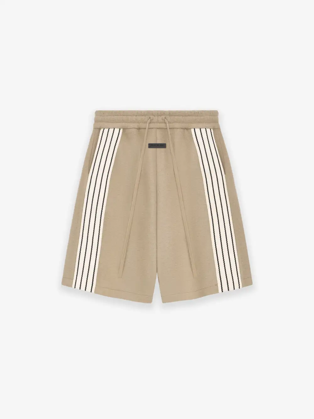 Boiled Wool Striped Relaxed Short