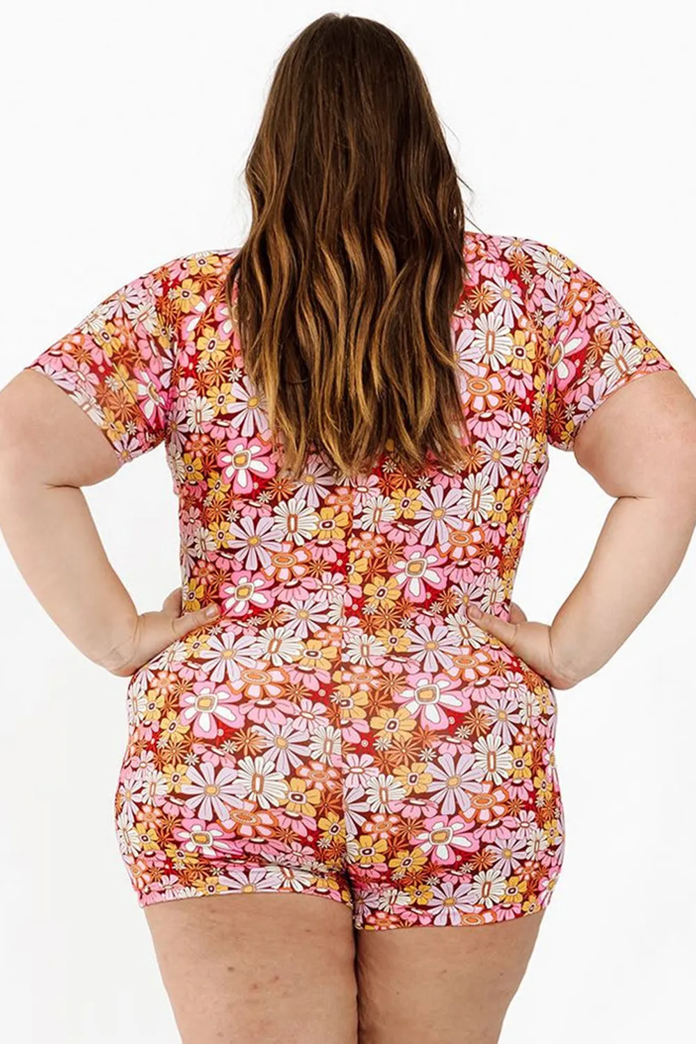 printed swim jumpsuit