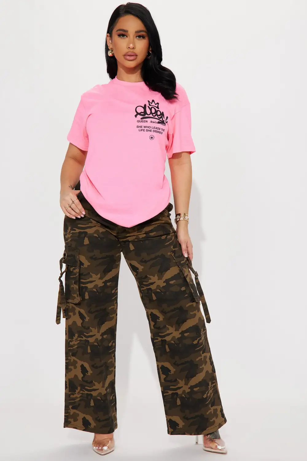 Queen Energy Graphic Tee - Hot Pink