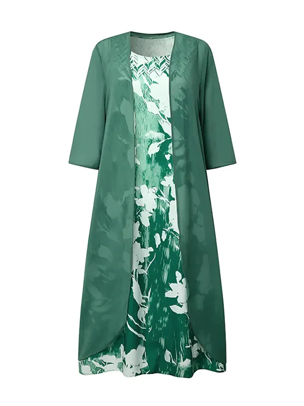 Two Piece Chiffon Dress