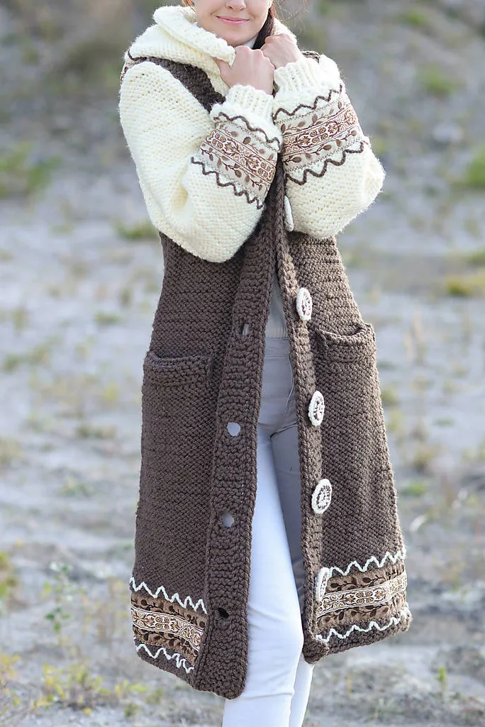 Women Fashion Long Sleeve Plus Size  Outwear