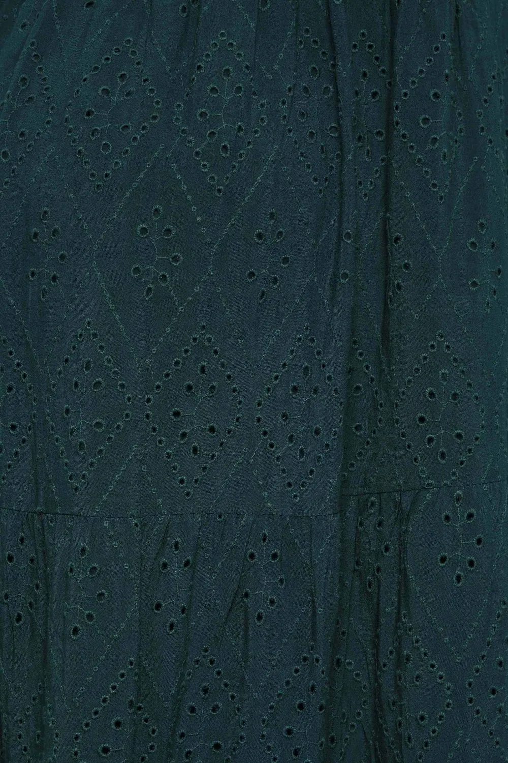 BUMP IT UP MATERNITY Curve Sage Green Broderie Anglaise Tiered Midi Dress