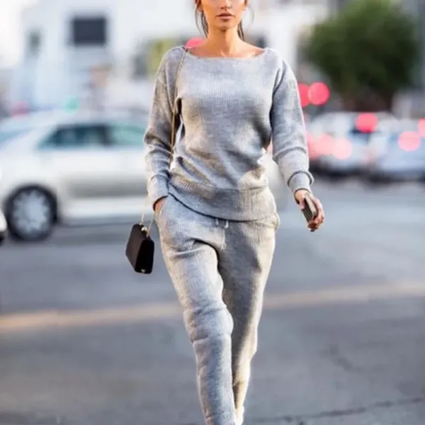 New Casual Round Neck Sports Set