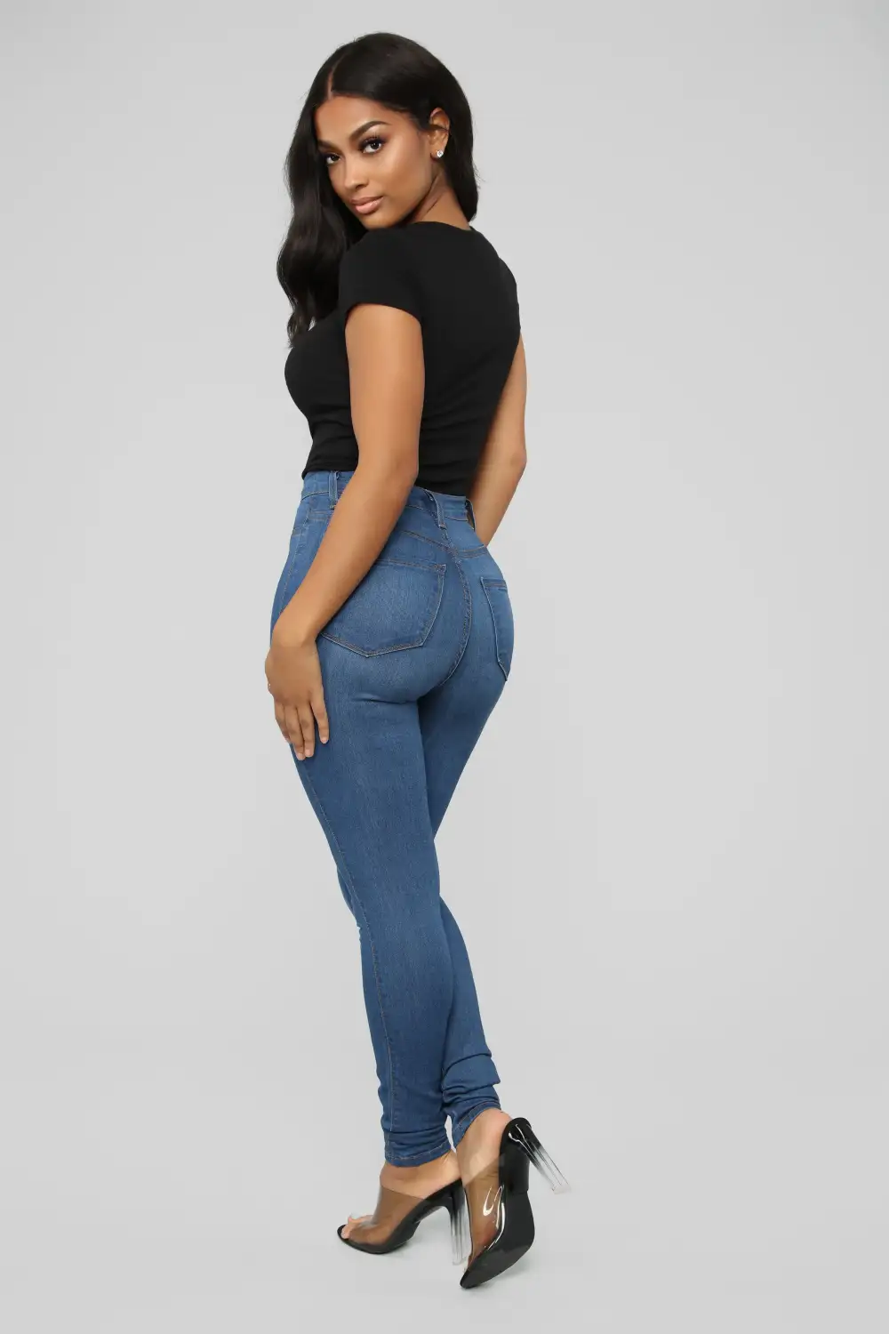 Sabrina Crew Neck Tee - Black