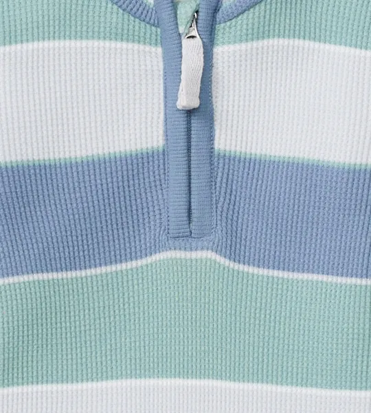 Around The World Stripe Organic Baby Boy Jumpsuit