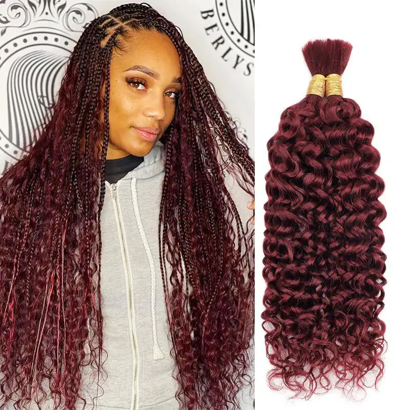 Flash Sale |Boho Braids Water Wave Hair Bulk For Braids 100% Human Hair Extensions 100g