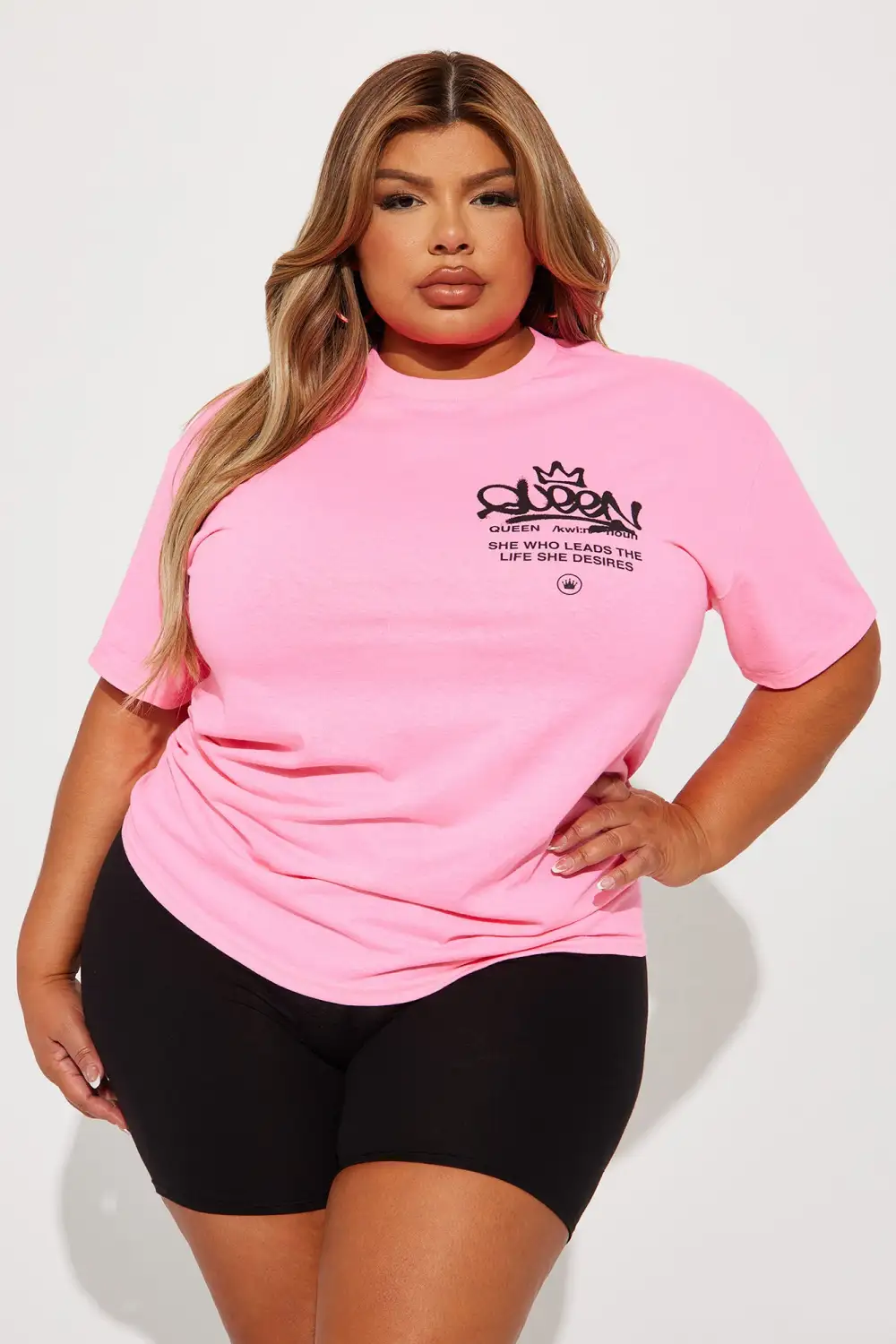 Queen Energy Graphic Tee - Hot Pink