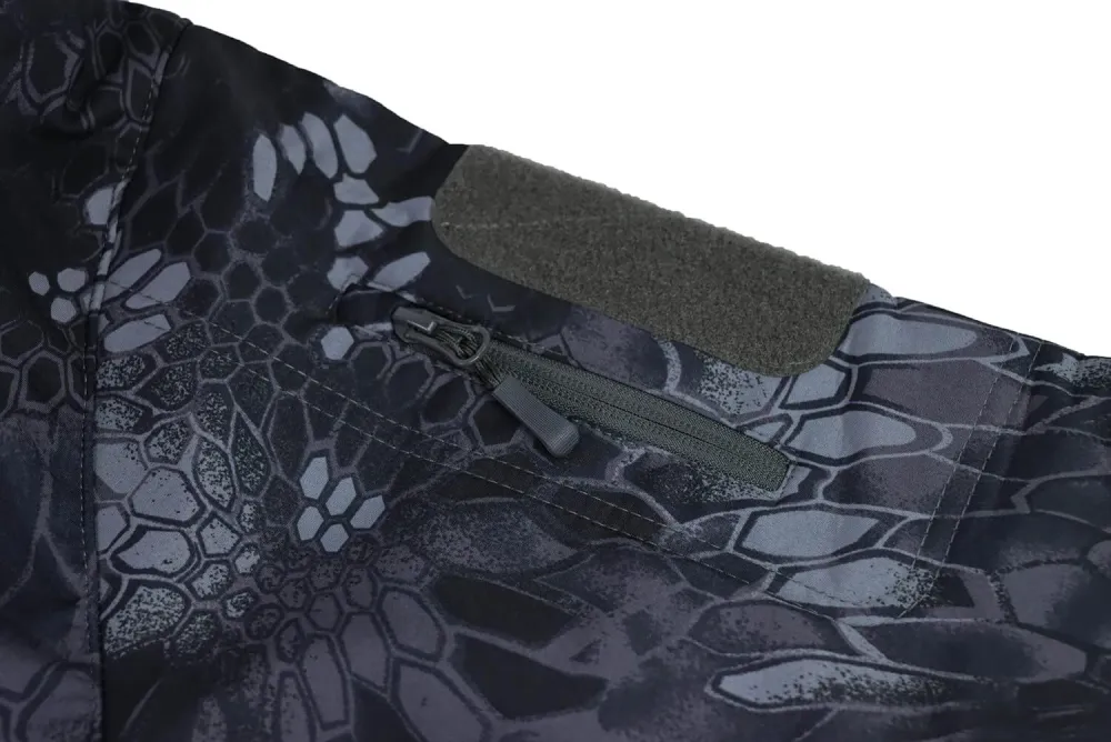 Men's Tactical Softshell Jacket Waterproof Fleece Hooded Hunting Coat