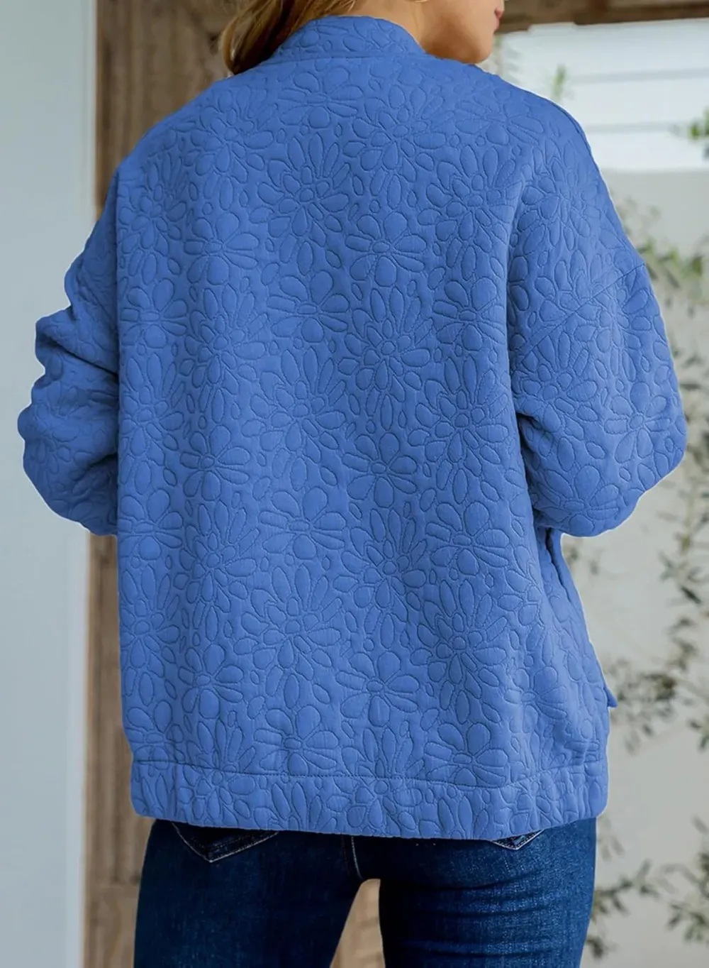 Jackets for Women Spring Fashion 2025 Cute Jacquard Coats Lightweight Zip Up Jackets Dressy Casual