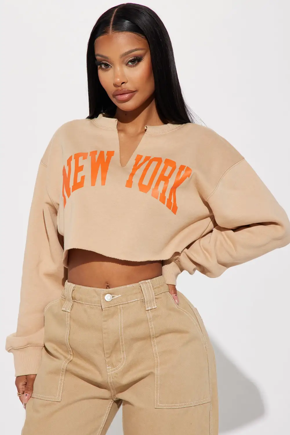 Nothing Like Me New York Sweatshirt - Taupe