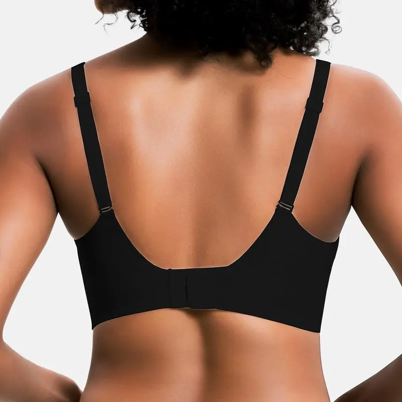 Women's Jelly Wireless Deep V Push-Up Seamless Bra