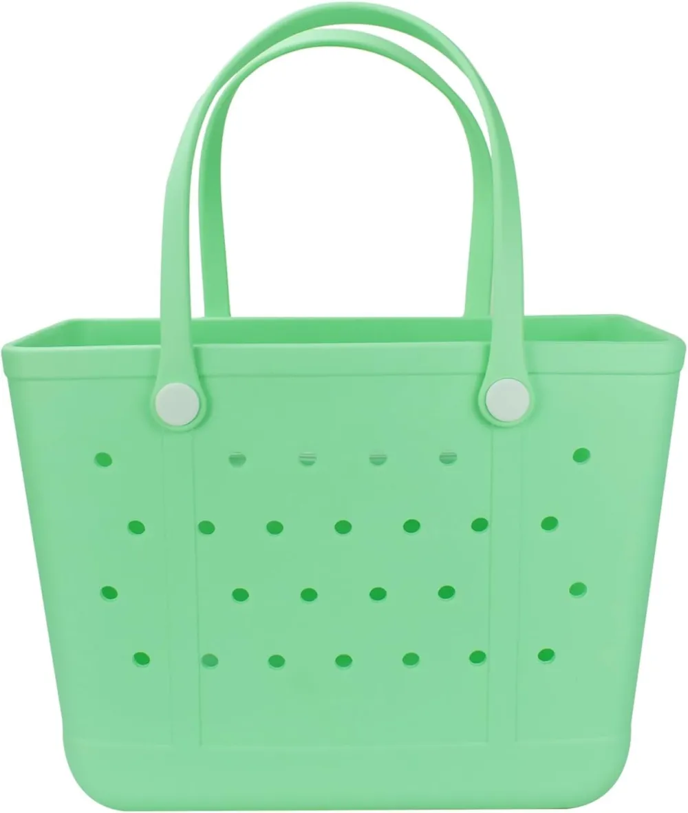 Lightweight Rubber Beach Bag X-Large Waterproof Washable Tote Bag