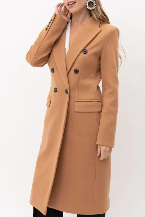 Casual Double Breasted Lapel Coat