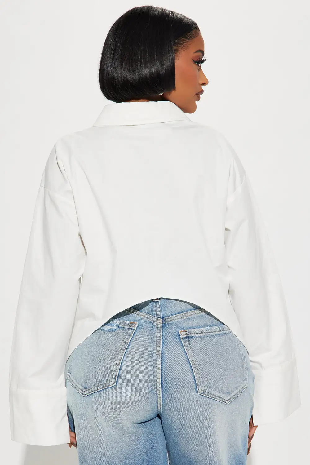 Laid Back Belted Top - White