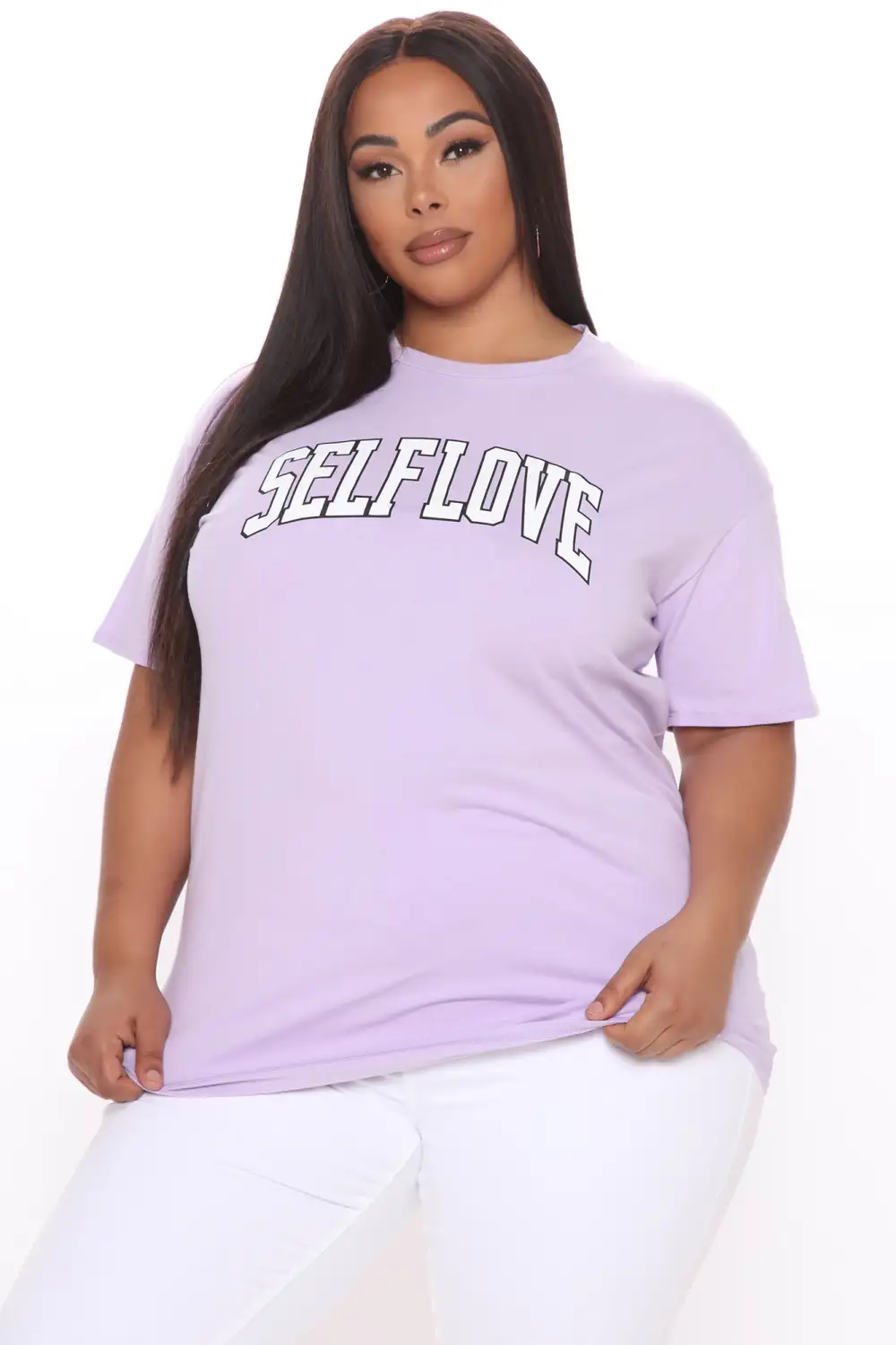 More Self Love Tunic Top - Lavender