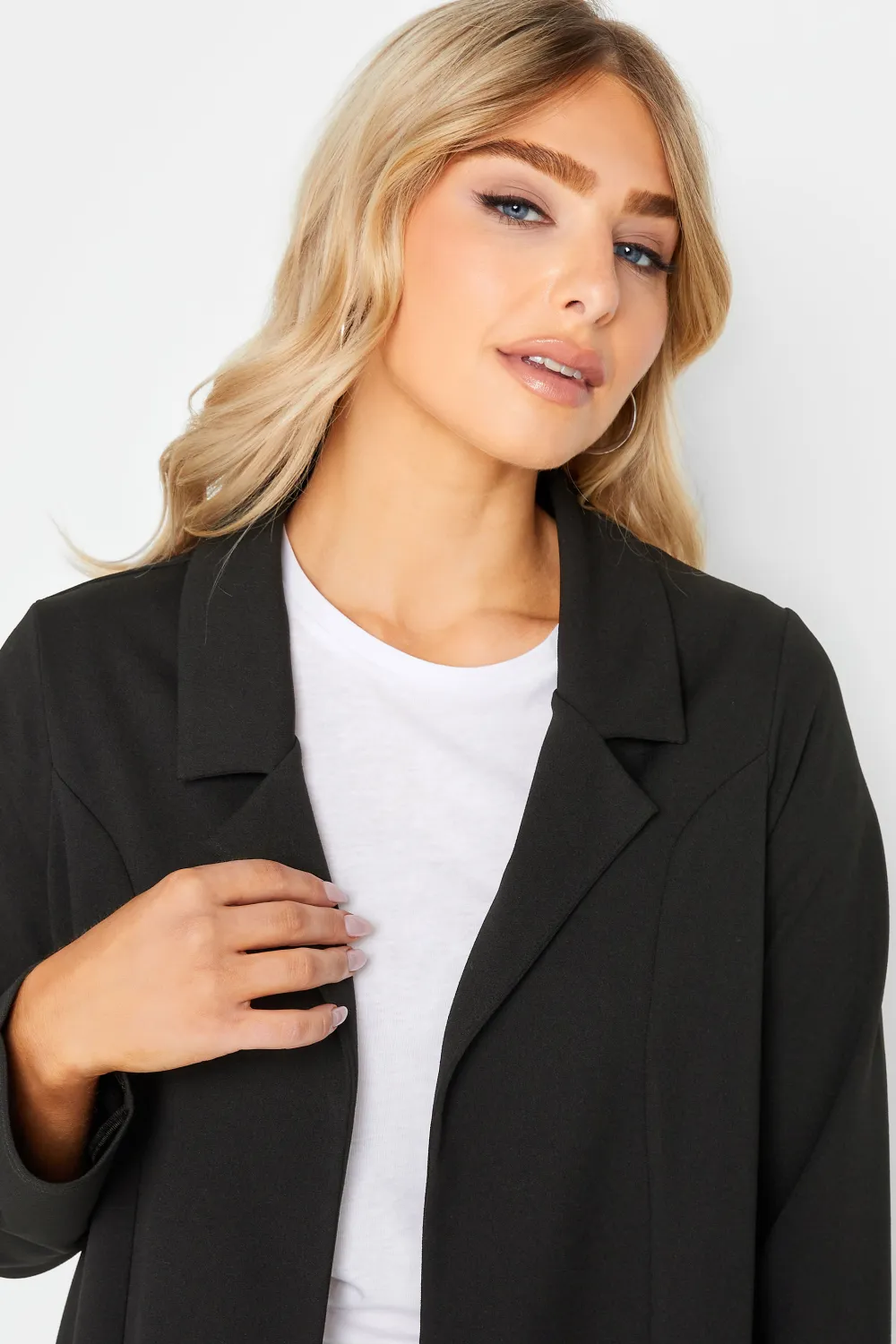 M&Co Black Scuba Blazer
