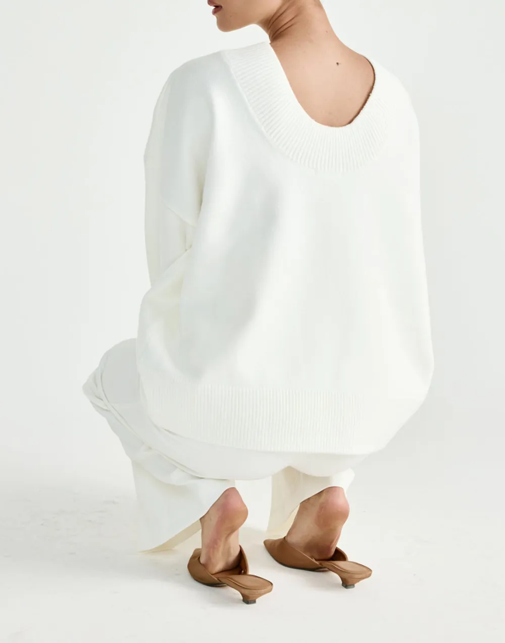 Simple Oversized Loose Knit Top