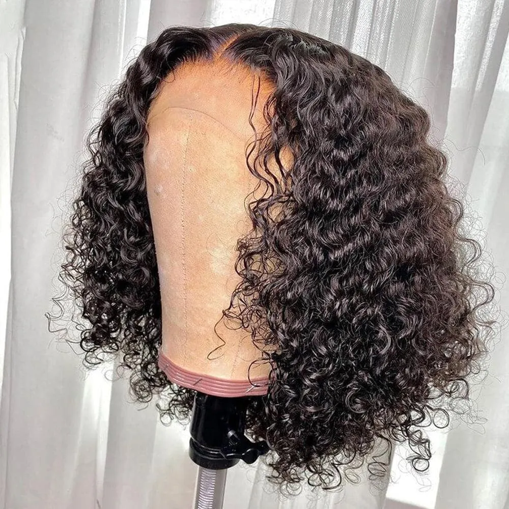 Sterly 13x6 Lace Front Wig Water Wave Bob Human Hair Wigs