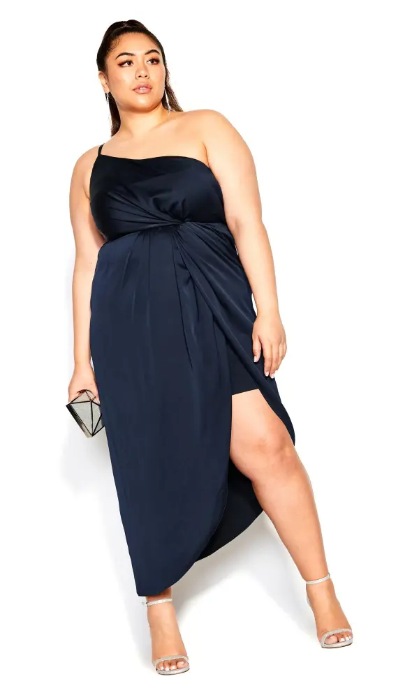 Evans Navy Sensual Dress