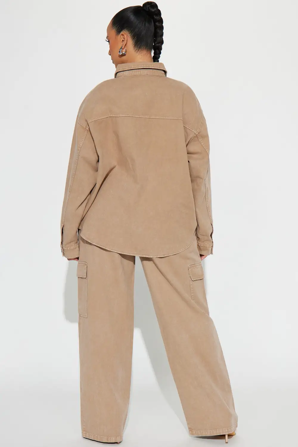 Hot Demand Denim Set - Mocha