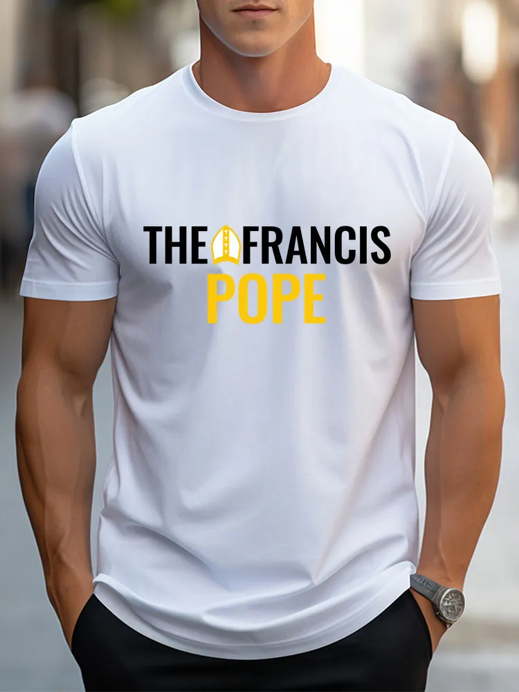 Men's Thank You For Your Guidance And Love Printed Round Neck T-Shirt