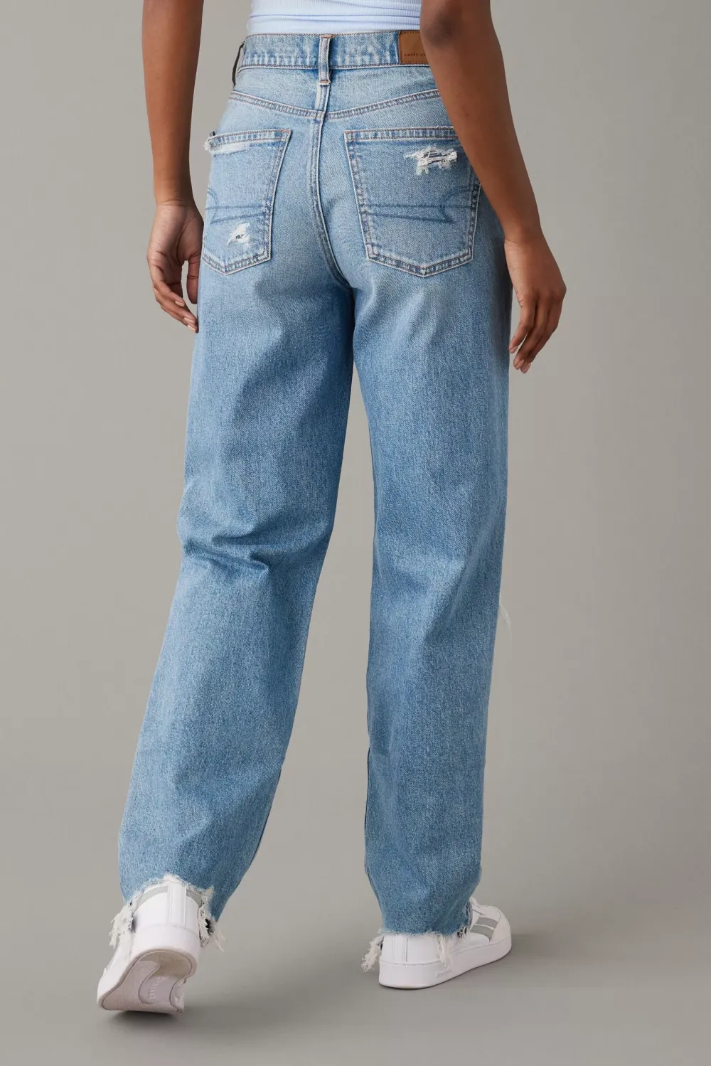 Strigid Ripped Highest Waist Baggy Straight Jean