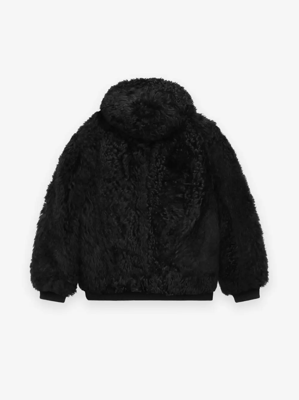 Shearling Hooded Bomber