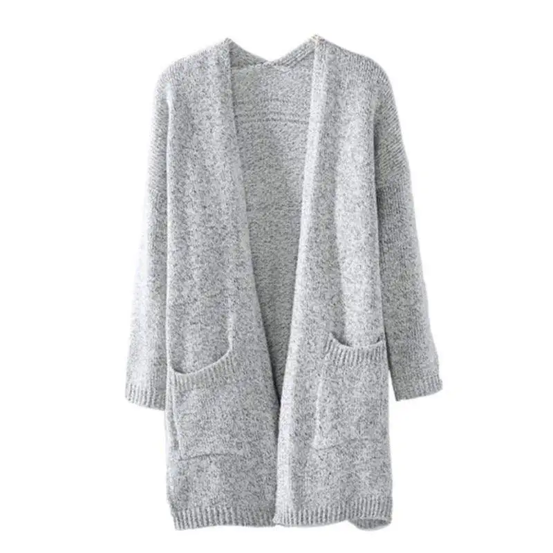 Loose Knit Cardigan Sweater with Pockets
