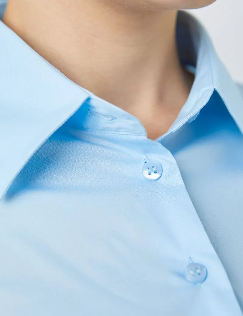 Fitted Cotton Stretch Shirt - Double Cuff