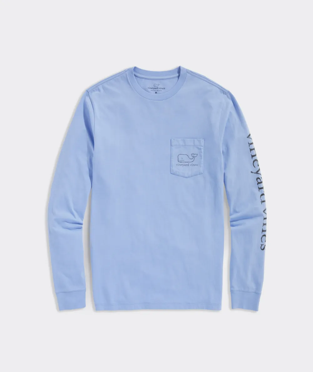 Vintage Whale Long-Sleeve Pocket Tee