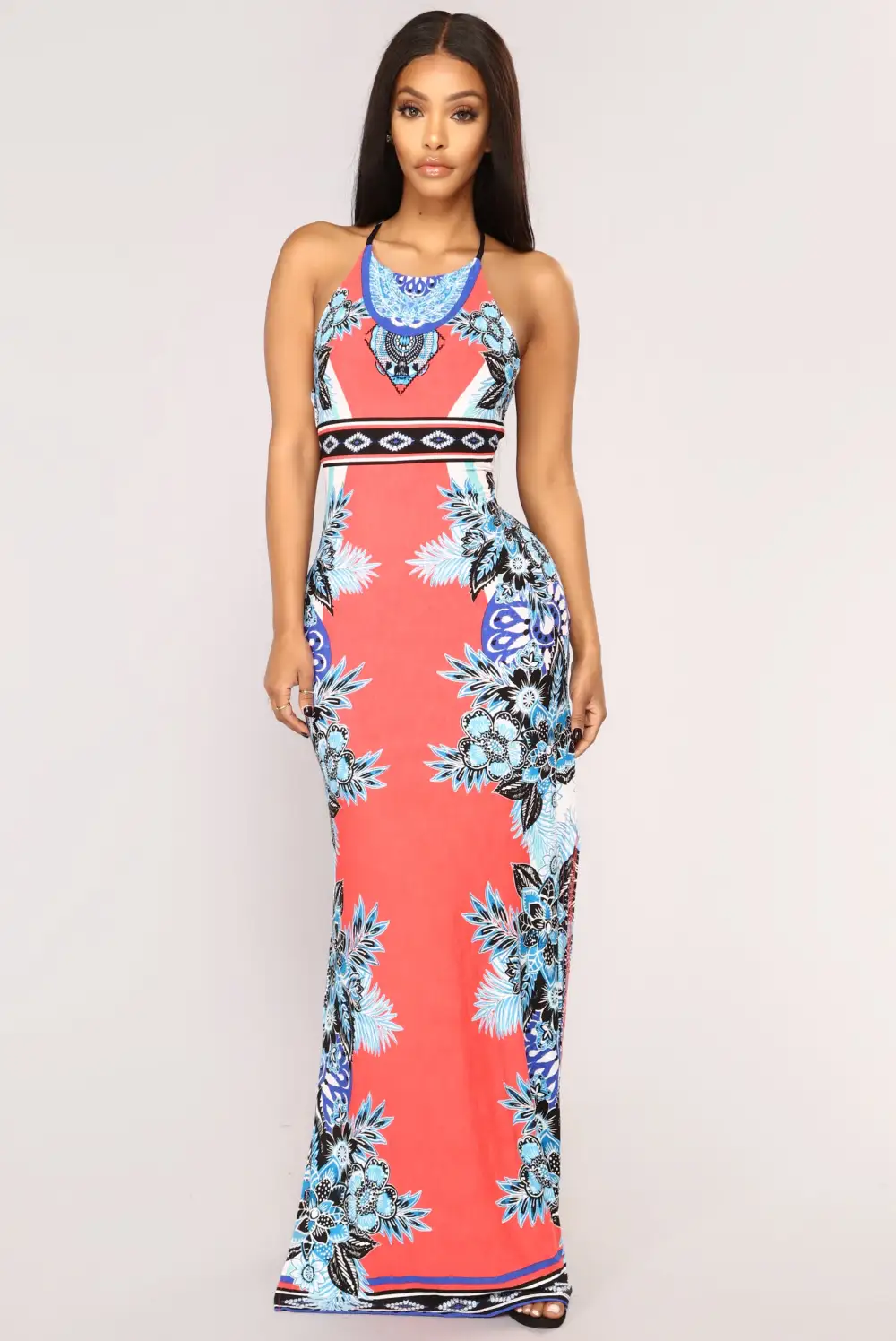Girl From Ipanema Maxi Dress - Coral