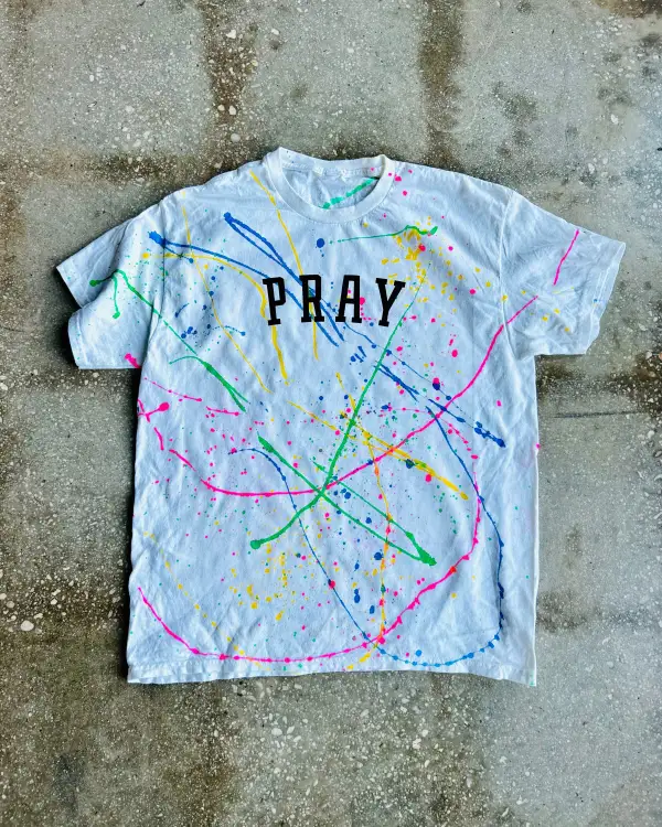 Pray (Splatter) Adult Box T-Shirt