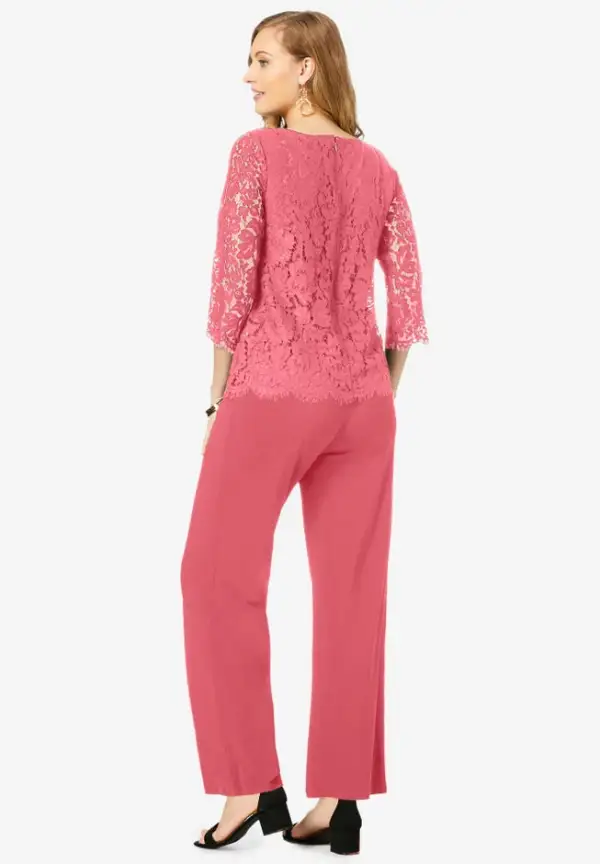Popover Lace Jumpsuit