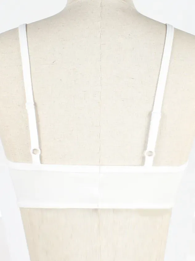 Lace Edge Sexy Perspective Plus Suspender Vest Bottomed Bra