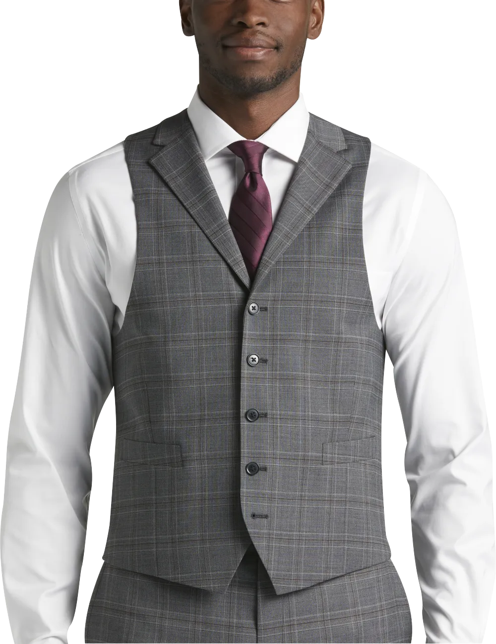 Michael Strahan Classic Fit Wool Blend Suit Vest