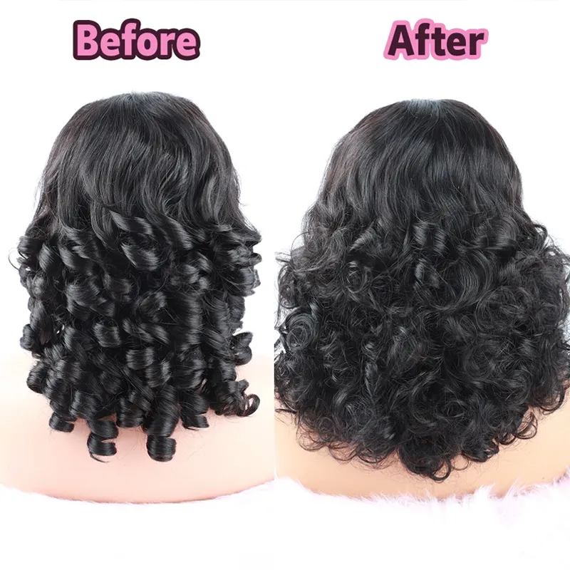 Super Double Drawn Vietnamese Raw Hair Bouncy Curls Hair Funmi Wig 13×6 Lace Frontal Wigs