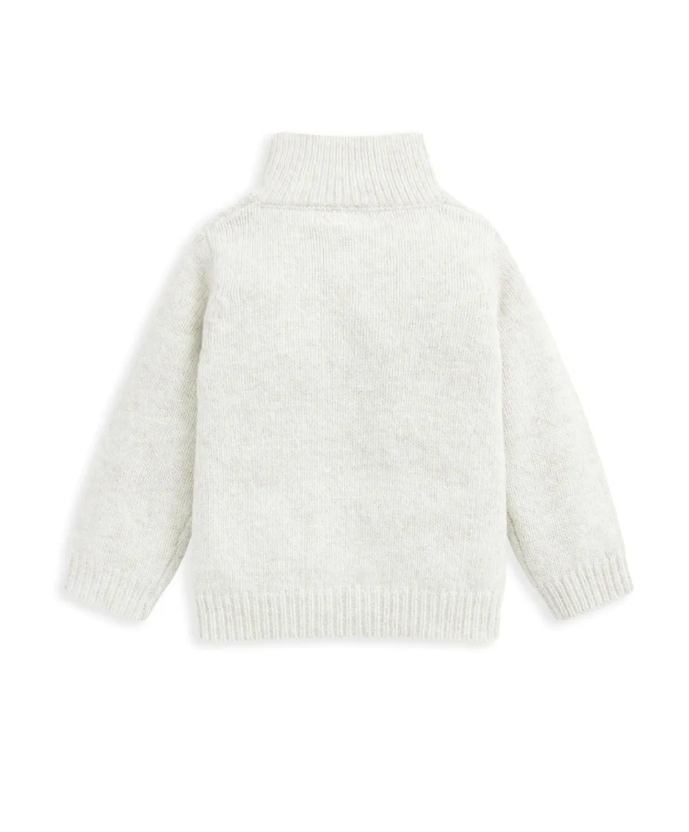 Cable Knit Cardigan - Oatmeal