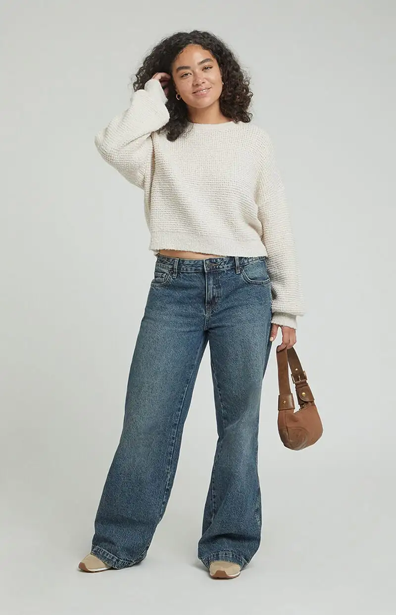 PacSun Casey Low Rise Baggy Jeans Dark Indigo Tint