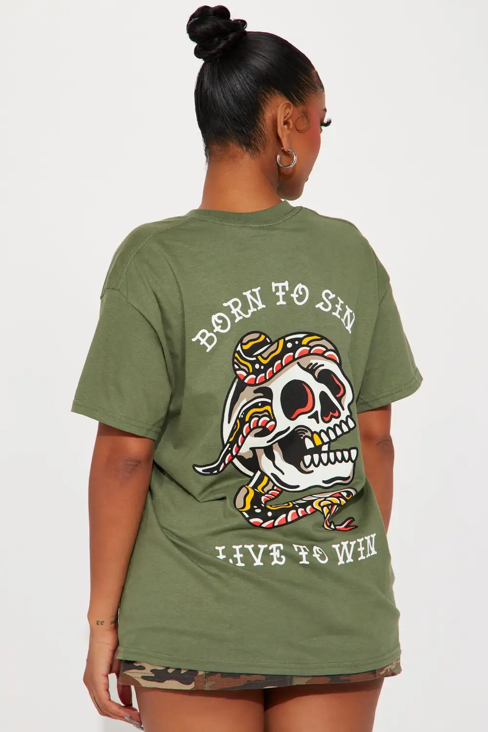 Live To Win Graphic Tee - Sage